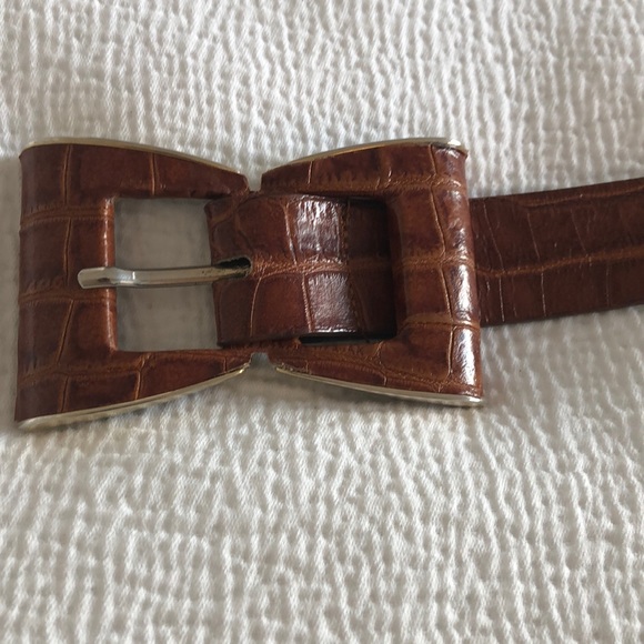 Genuine leather snake skin belt with bow buckle! - Picture 3 of 4